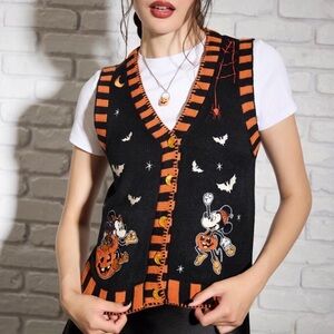 Disney Mickey & Minnie halloween vest size medium NEW WITH TAGS